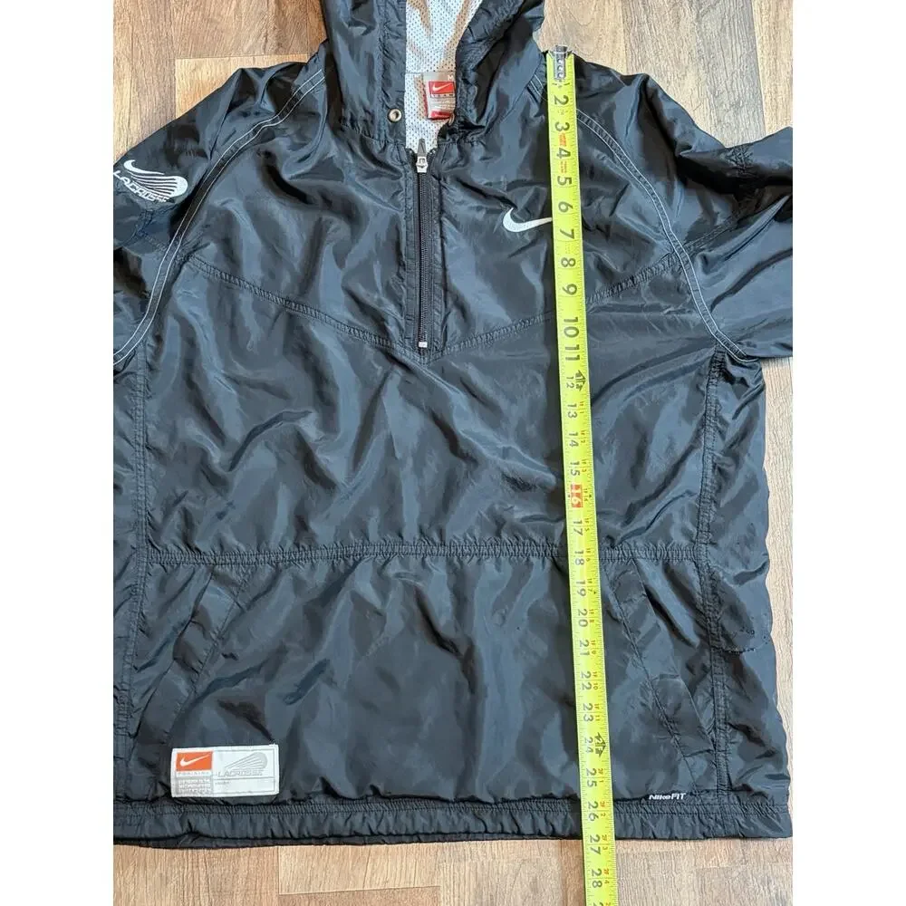 Nike Performance Lacrosse 1/2 Zip Hooded Windbreaker Jacket Men’s Medium KE15
